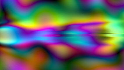 Abstract fractal explosion of spectral colors in motion, creativity and imagination.