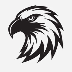 Eagle head silhouette logo iconic 