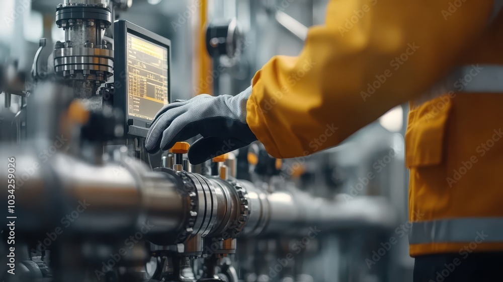 Poster Precision control in industrial automation enhancing efficiency and safety