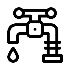 Faucet line icon