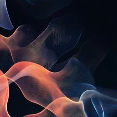 Abstract waves of light and color, creating a dynamic and fluid visual experience.