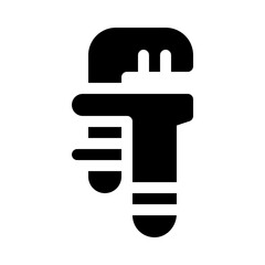 Pipe Wrench glyph icon