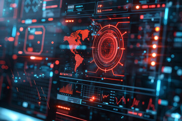 Obraz premium Futuristic Technology Interface