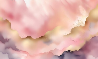 Obraz premium Blush and Gold - Delicate blush tones with hints of gold