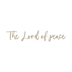 The Lord of peace card, Bible Verse Wall Art, Christian biblical poster, vector illustration