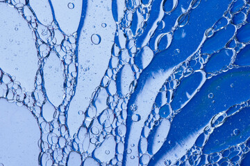 fresh clean water, blue abstract backdrop