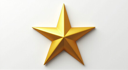 Obraz premium gold star on white background