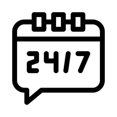 24 Support line icon