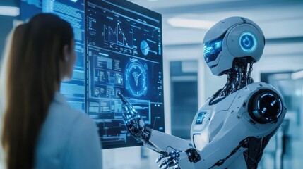 Futuristic Human-Robot Interaction in a High-Tech Laboratory Setting