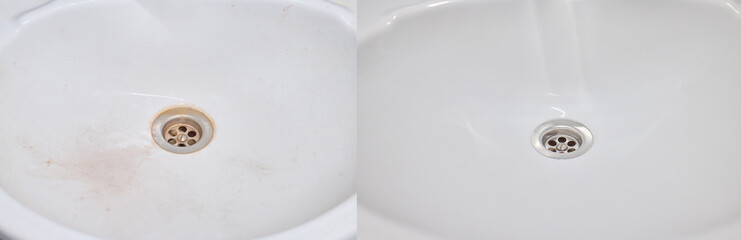 Before and After A Stunning Sink Cleaning Transformation for Your Bathroom Space