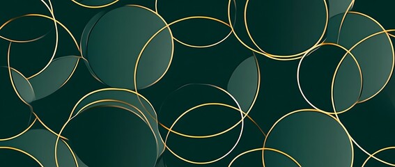 Luxury geometric gold line art and art deco background vector. Abstract geometric frame and elegant art nouveau with delicate. Illustration design for invitation, banner, vip, interior, decoration