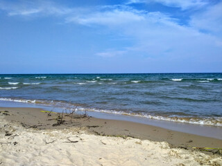 Lake Beach on Sunny Day