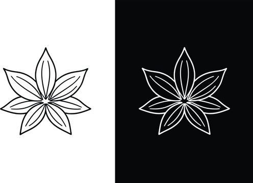 Spice cumin line icon. Simple outline style. Vector illustration isolated on white background.
