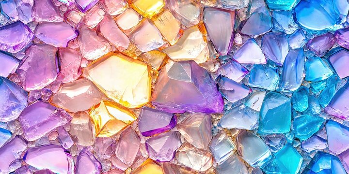 translucent gemstone wall - seamless tile pattern