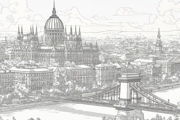 Budapest, city, lnadscape