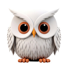 Fototapeta premium PNG Owl animal white bird.