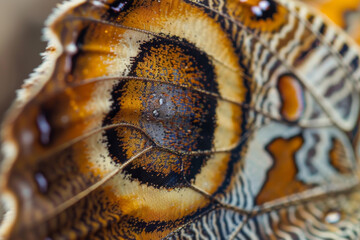 Delve into the intricate design of a butterfly wing, revealing stunning patterns and vibrant colors found in nature. This close-up captures the beauty of wildlife