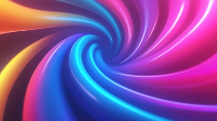 Obraz premium Vibrant swirling colors create a mesmerizing abstract pattern, AI