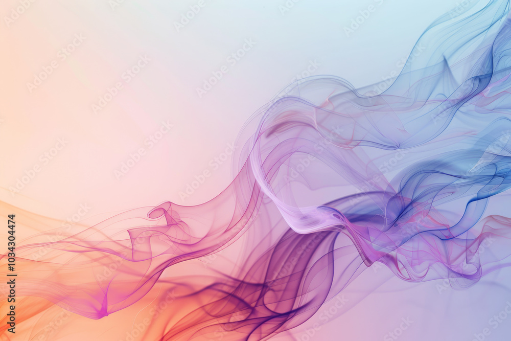 Aufkleber translucent fabric in pastel colors swirls gracefully, creating a captivating visual effect. the del