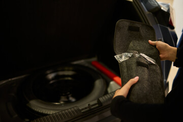 Car Trunk Accessory Storage Solutions for Organization and Maintenance Needs While Traveling © Евгений Вершинин