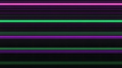 A flat background of horizontal neon green, purple, and black stripes