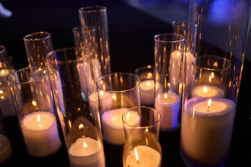 An Elegant Candles Centerpiece Perfect for Events, Celebrations, and Special Occasions