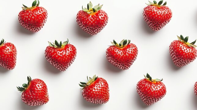 Red Strawberries Pattern.