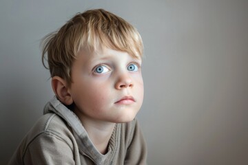Fototapeta premium Autistic Child Navigating a Busy Shopping Mall