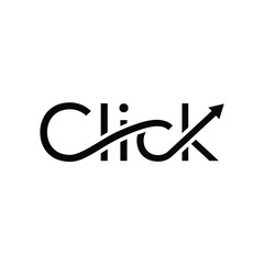 Click Logo Design Vector, Click Symbol