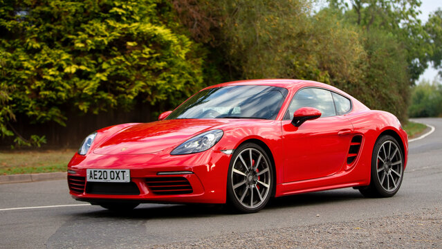  2020 red Porsche Boxster