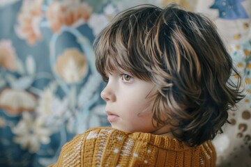 Autistic Child Engaged in Therapy Session