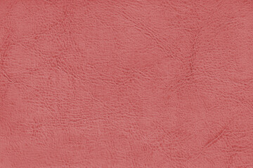 Natural, genuine red leather texture, structure of matte leatherette macro background