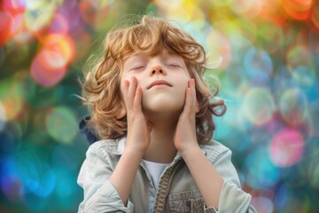 Autistic Child Engaged in Therapy Session