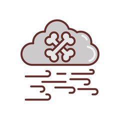 Toxic Air Filled Icons , Vector illustration