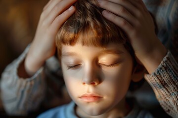 Autistic Child Engaged in Therapy Session