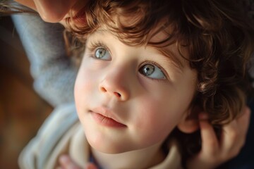 Autistic Child Engaged in Therapy Session