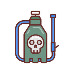 Crops Spray Filled Icons , Vector illustration