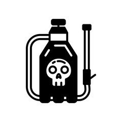 Crops Spray Glyph Icon, Vector illustration