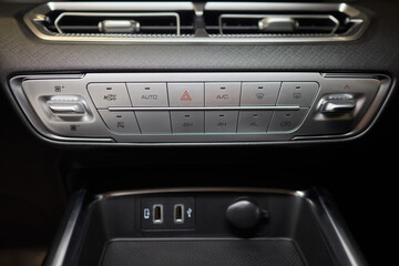 The car dashboards climate control is essential for driver comfort and convenience