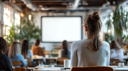 Engaging learning experience a captivating classroom setting with attentive participants focused on knowledge acquisition and growth