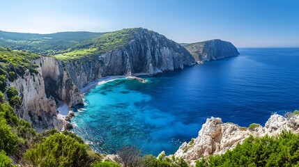 Fototapeta premium Beautiful lanscape of Zakinthos island.