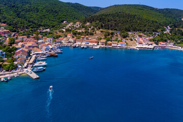 Aerial view of Fiskardo, Kefalonia