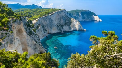 Beautiful lanscape of Zakinthos island.