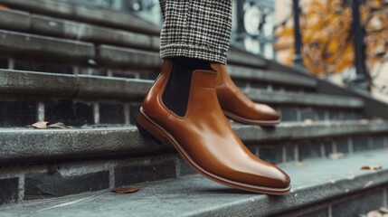 Embrace timeless style with these handcrafted leather Chelsea boots designed to last for generations