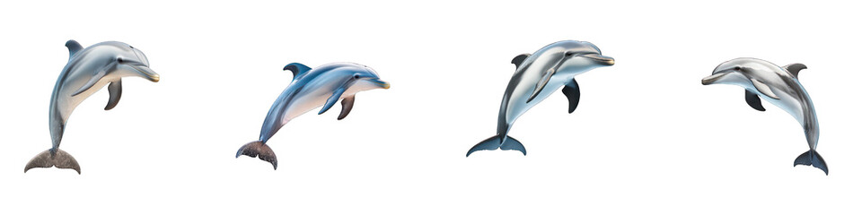 Naklejka premium PNG Dolphin Dancing Isolated on Transparent Background