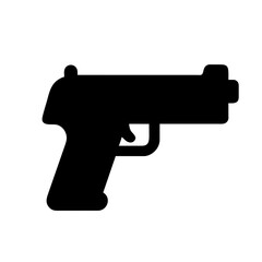 A Simple Gun Icon for Graphic Use