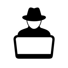 A Hacker Icon Representing Cybersecurity