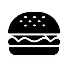 A Classic Hamburger Icon for Food Representation