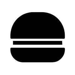 A Classic Hamburger Icon for Food Representation