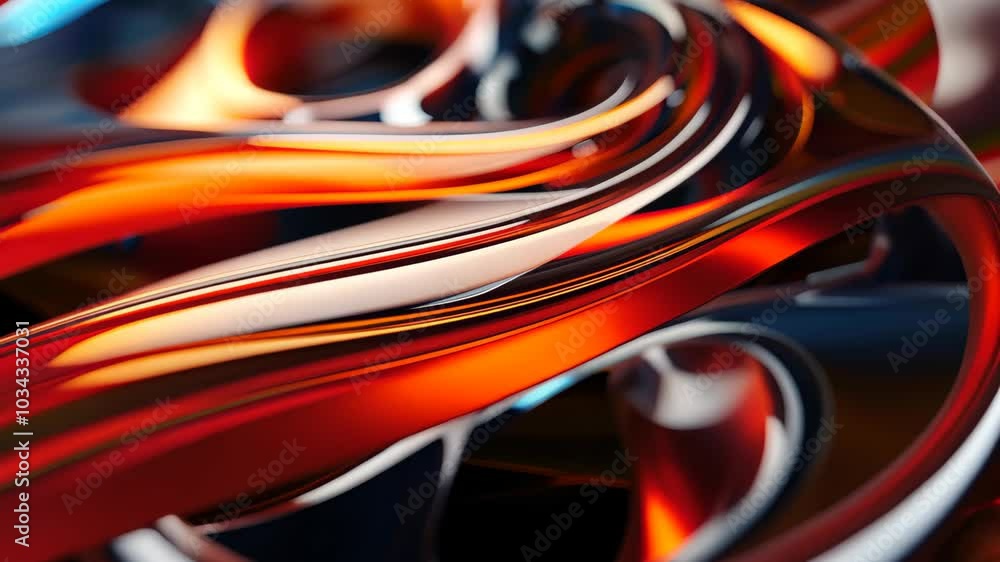Fototapete Abstract swirls of vibrant colors showcasing dynamic patterns and textures, illuminated under soft light, creating a visually striking composition in an artistic environment